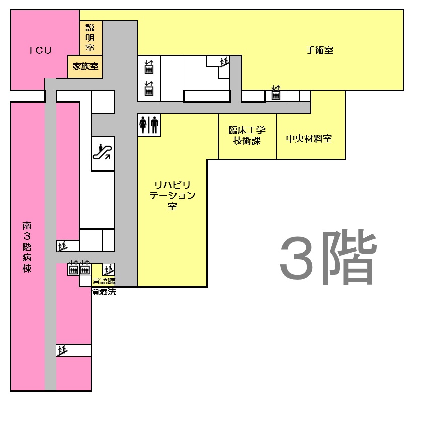 外来3階案内図